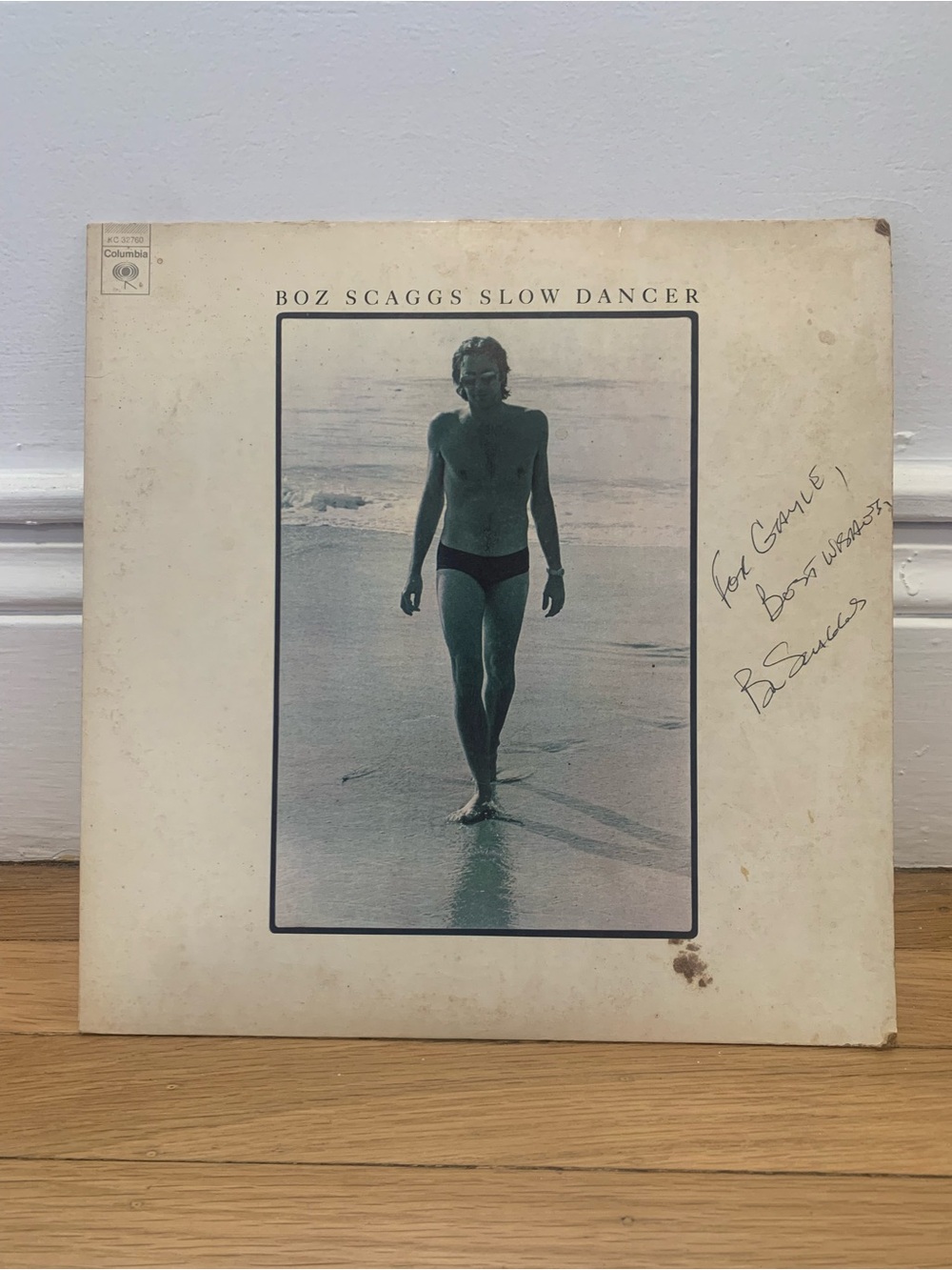 Boz Scaggs 1974 Slow Dancer Autographed Album/Vinyl Record by Columbia Records
